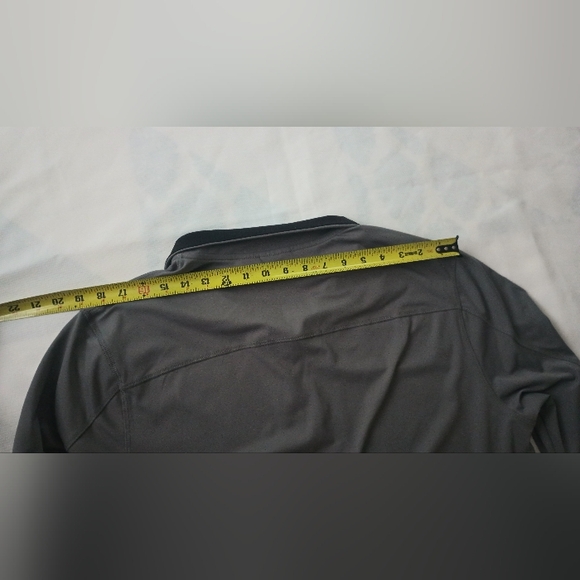 Rorie Whelan Golf Shirts Men's L Gray Long Sleeve 1/4 Zip Dry Wicking Good Condi - Picture 9 of 14